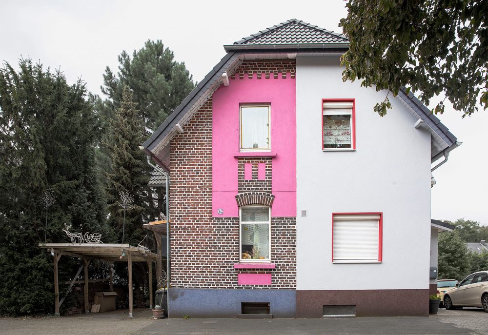 Ruhrgebiet Kentindeki Yarısı Eski Yarısı Yeni Evler